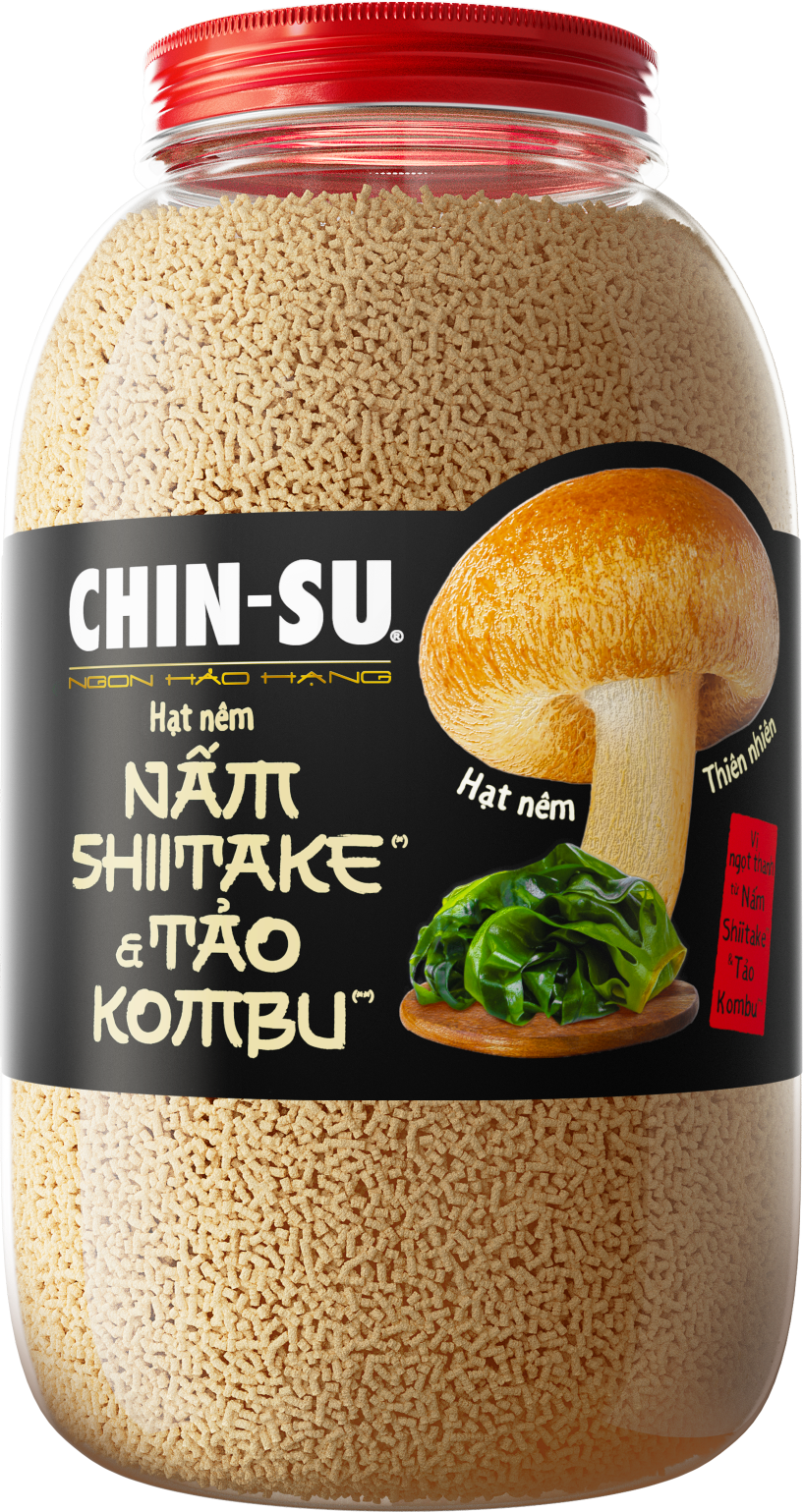 HẠT NÊM CHIN-SU NẤM SHIITAKE & TẢO KOMBU