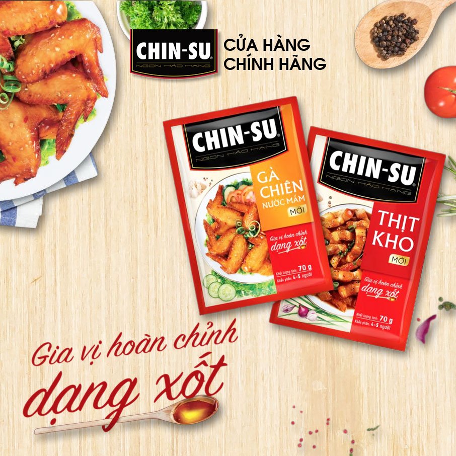 Gia vị hoàn chỉnh CHIN-SU dạng xốt thịt kho - Masan Consumer